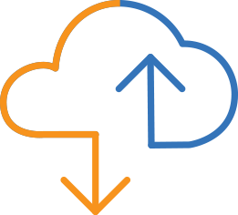 cloud hosted system icon